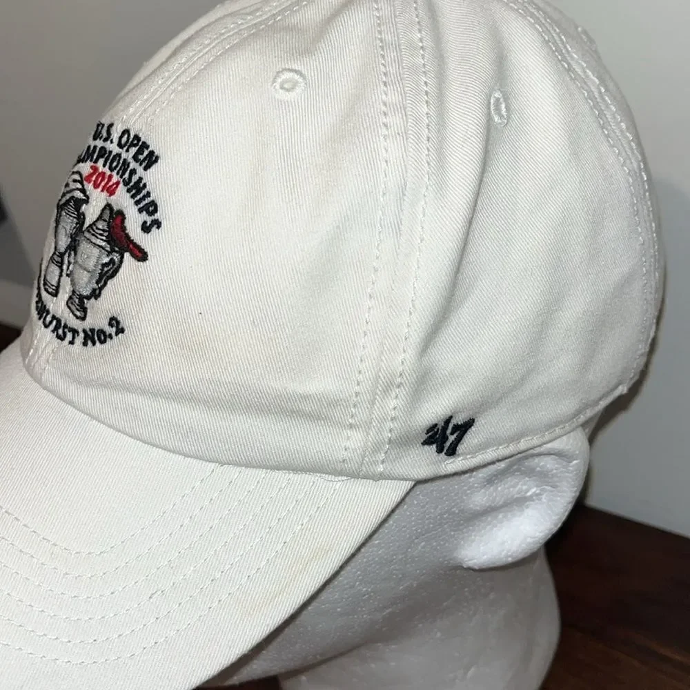 2014 US Open Pinehurst Golf Cap USGA rare fitted made from plastic hat white